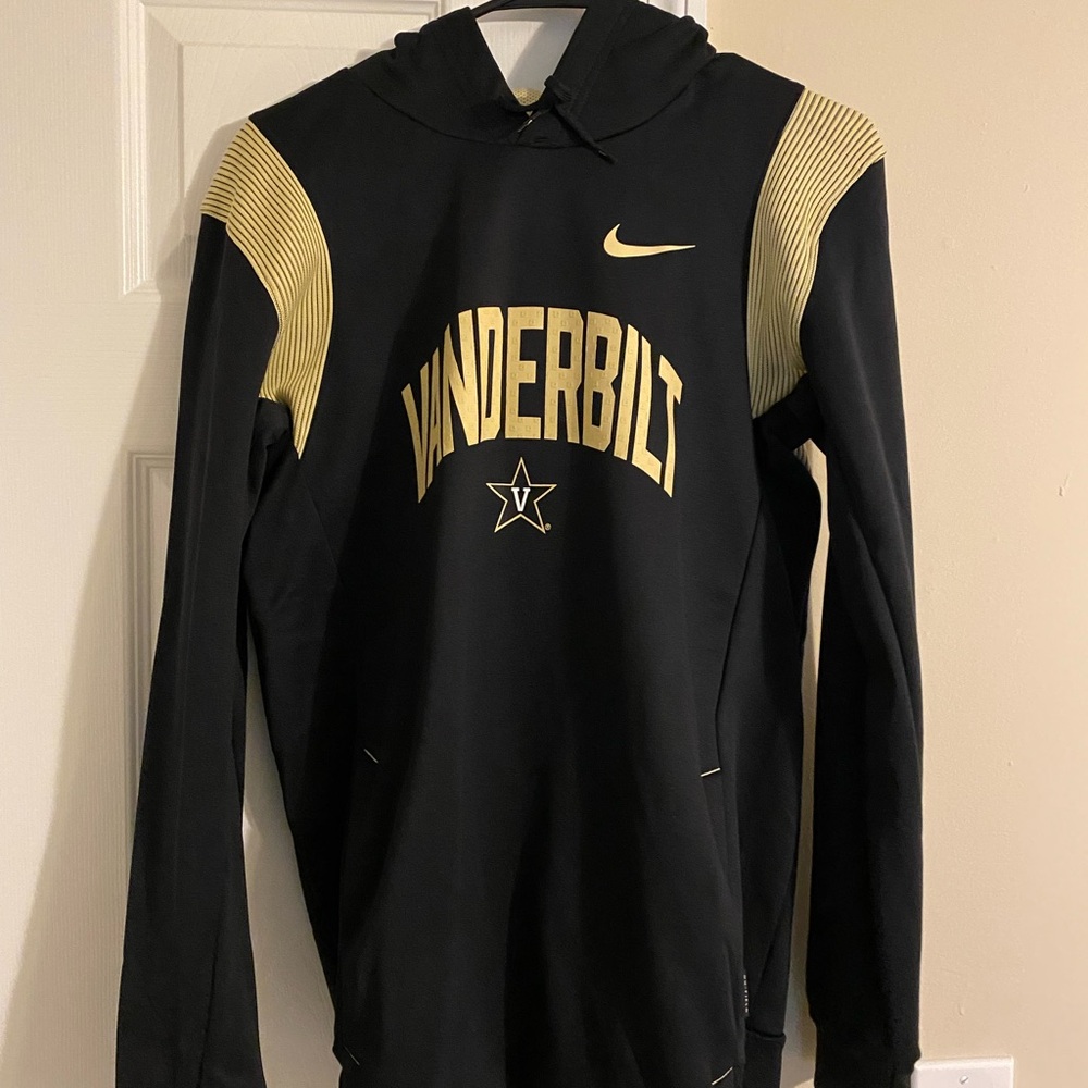 Vanderbilt Nike Therma-Fit Black and Gold Hoodie